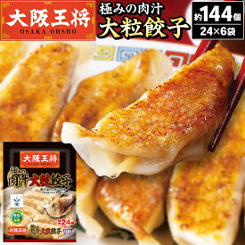 【ふるさと納税】大阪王将 極みの肉汁大粒餃子 24個×6パック 計144個 冷凍餃子