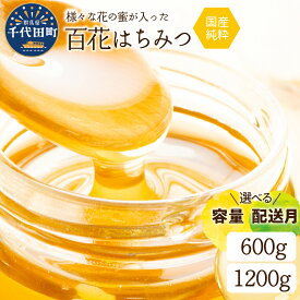 【ふるさと納税】【数量限定】純粋はちみつ 容量 / 600g 1200g・配送時期 が 選べる 国産 百花蜂蜜 ＜田代養蜂場＞ハチミツ 蜂蜜 ハニー 蜜 国産 天然 国産蜂蜜 送料無料 お取り寄せ ギフト 贈り物 贈答用 群馬 千代田