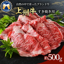 【ふるさと納税】牛肉 すき焼き 肩ロース 国産 【上州牛】 500gブランド牛 肉 冷凍 しゃぶしゃぶ 送料無料 お取り寄せ ギフト 贈り物 プレゼント キャンプ ソロキャン バーベキュー お祝い おすすめ コロナ