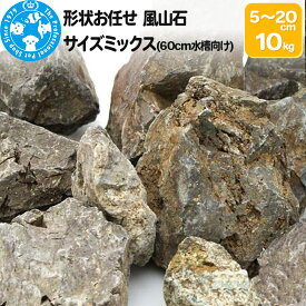 【ふるさと納税】風山石 サイズミックス（約5〜20cm）10kg