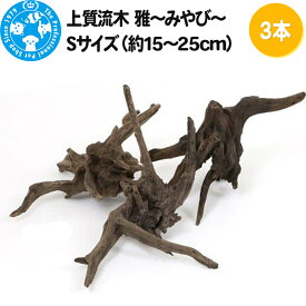 【ふるさと納税】上質流木 雅〜みやび〜 Sサイズ（約15〜25cm）3本