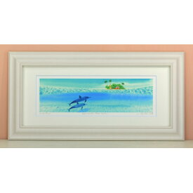 【ふるさと納税】栗乃木ハルミ版画額装品「beneath the sea」【1334316】