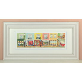 【ふるさと納税】栗乃木ハルミ版画額装品「Portobello」【1334318】