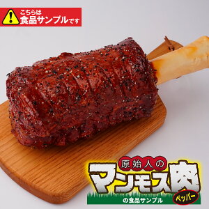 【ふるさと納税】食品サンプル 原始人のマンモス肉 (ペッパー) | 食品サンプル マンモス肉 インテリア 飾り 置物 お肉 骨付き アート 贈答 贈り物 お土産 プレゼント おすすめ 人気 FAKE FOOD HAT
