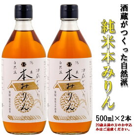 【ふるさと納税】酒蔵がつくった純米　本みりん500ml2本セット