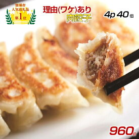 【ふるさと納税】【訳あり】肉汁溢れる「冠生園」の冷凍肉餃子：4パック or 8パック