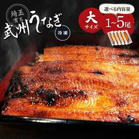 【ふるさと納税】武州うなぎ 国産 選べる蒲焼 (大) 1尾 2尾 3尾 4尾 5尾 1尾あたり約150g(148g〜167g) | 埼玉県 東松山市 冷凍真空パック レンジ 家庭用 埼玉育ち ウナギ 鰻 母の日 父の日 誕生日プレゼント ギフト 御歳暮 お歳暮 贈り物 お祝い 土用の丑 うなぎの蒲焼き