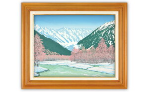 【ふるさと納税】「雪の旋律」※額が選べる | 版画 額付 小川手漉和紙 日本版画会 小暮真望 芸術 美術 風景 自然 バージョン 美しい ギャラリー アーティスト アート ART 芸術 デザイン イン