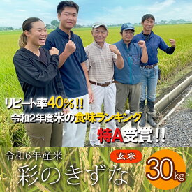 【ふるさと納税】 【予約】令和6年産 彩のきずな 玄米 30kg お米 特A 埼玉県 ブランド米 羽生市 米 おこめ