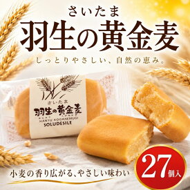 【ふるさと納税】 お菓子 羽生の黄金麦 27個 洋菓子 和菓子 さいたま 小分け お土産 プレゼント 小袋 帰省 職場 挨拶 埼玉県 羽生市