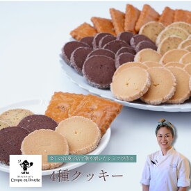 【ふるさと納税】仏郷土菓子を学んだパティシエが作る クッキー4種セット | クッキー 焼菓子 バニラ チョコレート バター アールグレイ 紅茶 詰め合わせ 詰合せ お菓子 菓子 おやつ 人気 ギフト プレゼントおしゃれ おいしい サクサク カフェ クロカンブッシュ 埼玉県 草加市