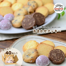 【ふるさと納税】おまかせクッキー40枚セット | クッキー おまかせ 詰め合わせ 焼き菓子 40枚 国産バター サクほろ 小分け ギフト おやつ お取り寄せ ほろほろ クッキーセット ディアマンクッキー サクモフ SAKUMOF 父の日 母の日 誕生日 パンとお菓子SAKUMOF 草加市 埼玉県