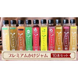 【ふるさと納税】プレミアムかけジャム中びん10本セット ／ フルーツ 手づくり サラサラ かけるジャム 農福商連帯 エシカル消費 送料無料 埼玉県 No.037