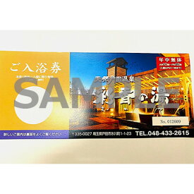 【ふるさと納税】天然戸田温泉彩香の湯 ご入浴券 2枚【1661503】