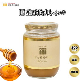 【ふるさと納税】国産天然100% 百花はちみつ800g（富士見養蜂園）