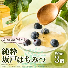 【ふるさと納税】純粋坂戸はちみつ約550g(185g3個)【1201208】