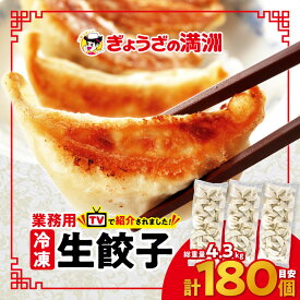 【ふるさと納税】業務用冷凍生餃子3袋(180個)　ぎょうざの満洲_ 餃子 ぎょうざ ギョウザ ギョーザ 冷凍 生餃子 生 業務用 ぎょうざの満州 満州 豚肉 野菜 おつまみ おかず 人気 おすすめ 中華 惣菜 焼き餃子 水餃子 埼玉県 送料無料 【配送不可地域：離島】【1238206】