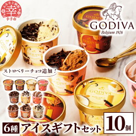 【ふるさと納税】【ゴディバ】GODIVA アイスコレクション 6種 10個 - 新フレーバー追加 贅沢 ご褒美 アイス アイスクリーム 贈り物 お菓子 スイーツ お取り寄せ チョコレート ダークチョコ ミルクチョコ クリスピー バニラ ヘーゼルナッツ ストロベリーチョコレート godiva