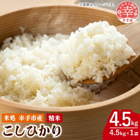 【ふるさと納税】令和7年幸手産 こしひかり【無洗米】4.5kg×1袋 - コシヒカリ 無洗米 4.5kg 令和7年産 便利 時短 埼玉県 幸手市 幸手市産