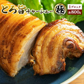 【ふるさと納税】30年秘伝のタレ　とろ旨チャーシュー極約800g　【11246-0177】
