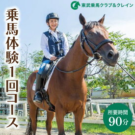 【ふるさと納税】乗馬体験1回コース東武動物公園内 東武乗馬クラブ＆クレイン初心者 ビジター 大人 子供 シニア レッスン アウトドア スポーツ 日帰り旅行 レジャー チケット 招待券 埼玉県 白岡市 送料無料【11246-0206】