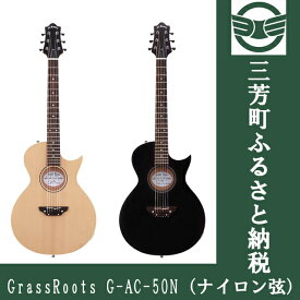 【ふるさと納税】アコースティックギター GrassRoots G-AC-50N(ナイロン弦) NTLS/STBKS