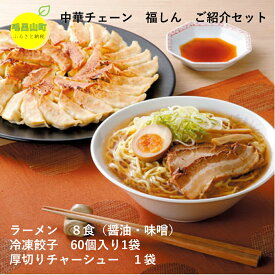 【ふるさと納税】中華チェーン 福しん おうちで福しん満喫セット（約8人前） ラーメン 餃子 チャーシュー 味噌ラーメン 醤油ラーメン 冷凍餃子 埼玉県 毛呂山町 ふるさと納税