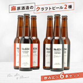 【ふるさと納税】麻原酒造のクラフトビール2種　飲み比べ6本セット【1707657】
