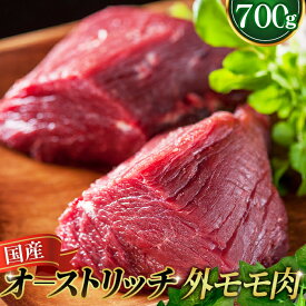 【ふるさと納税】国産オーストリッチ外モモ肉700g ／ お肉 ダチョウ肉 送料無料 埼玉県 No.057