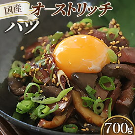 【ふるさと納税】 国産オーストリッチハツ700g ／ ヘルシー ダチョウ 送料無料 埼玉県 No.067