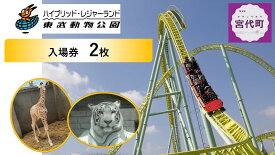 【ふるさと納税】東武動物公園 ペア入場券 | 遊園地 動物園 チケット 入場券 フリーパス 割引 入園料 のりもの 乗り放題 家族 お出かけ 子ども 子供 子連れ ファミリー 幼児 遊び場 おすすめ レジャー施設 GW ゴールデンウィーク 夏休み 関東 埼玉県 宮代町