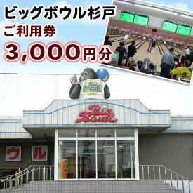 【ふるさと納税】ビッグボウル杉戸 ご利用券 3千円分｜ボーリング アクティブ スポーツ 遊び 東武動物公園駅 杉戸 埼玉 [0695]