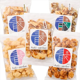 【ふるさと納税】青木煎餅 専門店の「揚げおかき」セット5種 B｜揚げおかき5種10個 新生姜 角三のめんつゆ 一味唐辛子 醤油(下総醤油) 一口揚げ 専門店の [0622]