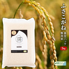 【ふるさと納税】ふさこがね　真空パック　5キロ　無洗米 お米 銘柄米 ご飯 おにぎり お弁当 和食 白米 精米