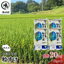 【ふるさと納税】千葉県産　粒すけ　無洗米　20kg　令和7年　お米 米 こめ コメ 銘柄米 ご飯 おにぎり お弁当 和食 食卓 精米 国産 産地直送 千葉市 千葉県