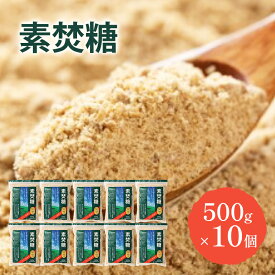 【ふるさと納税】砂糖 素焚糖 500g×10個 奄美諸島産 さとうきび ミネラル やさしい甘さ 料理 調味料 千葉市 千葉県　お届け：2025年10月1日～2026年10月15日まで