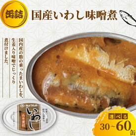 【ふるさと納税】 国産いわし 缶詰 みそ煮付 30缶 60缶 いわし 鰯 味噌 みそ 国産 魚 缶 海産物 魚缶詰 備蓄品 保存食 簡単缶詰 長期保存 常温保存 缶詰 備蓄缶詰 防災 非常食 ローリングストック キャンプ アウトドア お取り寄せ 大容量 送料無料 千葉県 銚子市 田原缶詰