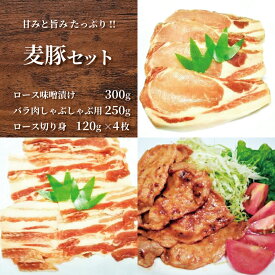 【ふるさと納税】甘み・旨みたっぷり！千葉県産美味しい麦豚セット◇