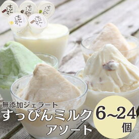 【ふるさと納税】 無添加ジェラート すっぴんミルク アソート 5種 6〜24個 アイス ジェラート ミルク 抹茶 きなこ ラムレーズン コーヒー 無添加 保存料 安定剤 不使用 デザート スイーツ お菓子 ギフト プレゼント 送料無料 千葉県 銚子市 YAMAJIYA