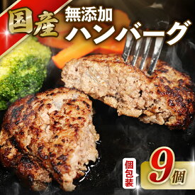 【ふるさと納税】 ハンバーグ 140g × 9個 国産 無添加 手作り 個包装 簡単 調理 湯煎 温めるだけ 肉 牛肉 豚肉 ひき肉 合い挽き肉 合挽肉 冷凍 真空 弁当 ハンバーガー ギフト 贈り物 10000円 1万円 ふるさと納税ハンバーグ 送料無料 千葉県 銚子市 クッキングDEN