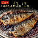 訳あり トロ 塩さば 【選べる容量】約 1kg・約 2k...