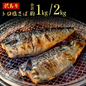 【ふるさと納税】 訳あり トロ 塩さば 【選べる容量】約 1kg・約 2kg 鯖 さば 冷凍 食品 小分け 大容量 人気 魚 魚介 魚貝 海鮮 おかず 贈答 プレゼント ギフト お取り寄せ グルメ 送料無料 不揃い 規格外 ふるさと納税 ふるさと納税鯖 千葉県 銚子市 飯田商店 iidachoshi