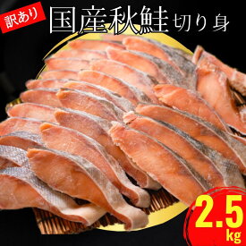 【ふるさと納税】訳あり 国産 秋鮭 切り身 約2.5kg 辻野