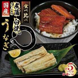 【ふるさと納税】 うなぎ 煮蒲 白焼き セット （ 肝吸い 付き ） 計 5食分 鰻 蒲焼 かばやき うな重 うな丼 ひつまぶし 国産 白焼 切り身 切身 真空 パック 個包装 小分け 冷凍 新鮮 魚 魚介 魚貝 海鮮 厳選 ふっくら 柔らか 送料無料 ふるさと納税 千葉県 銚子市 石毛川魚店
