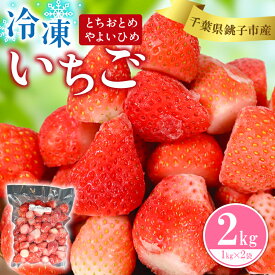 【ふるさと納税】 （先行予約）冷凍いちご 2kg （ 1kg × 2 ） とちおとめ やよいひめ 冷凍イチゴ 神原いちご園 銚子産 苺 いちご イチゴ 真空パック 冷凍 冷凍フルーツ カットフルーツ フルーツ ジャム スムージー 便利 簡単 千葉県 銚子市