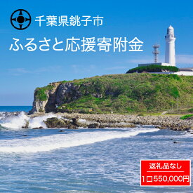 【ふるさと納税】 千葉県 銚子市 ふるさと 応援寄附金 550000円 返礼品なし （ご寄附のみとなります）