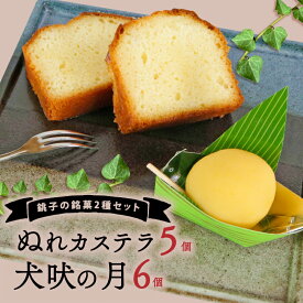 【ふるさと納税】 銚子の銘菓セット 犬吠の月 6個 ぬれカステラ 5個