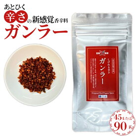 【ふるさと納税】過門香　登録商標　ガンラー　香辛料（四川唐辛子使用）45g／90g　【12203-0357・358】 四川山椒 唐辛子 七味 スパイス 調味料 辛味 花椒 辛い 激辛 一味 麻婆豆腐 味編 グルメ 四川漢源山椒 中華料理 株式会社ラムラ 市川氏 千葉県