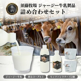 【ふるさと納税】奉納・高評価!　ガストロノミーアワード大賞!　須藤牧場ジャージー乳製品つめあわせセット_ ジャージー牛乳 乳製品 ヨーグルト チーズ 詰め合わせ ギフト 美味しい 送料無料 【配送不可地域：離島】【1579723】