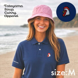 【ふるさと納税】「チキン派」半袖ポロシャツ(ネイビー/グリーン　男女兼用M/L/XL)【G1740716】